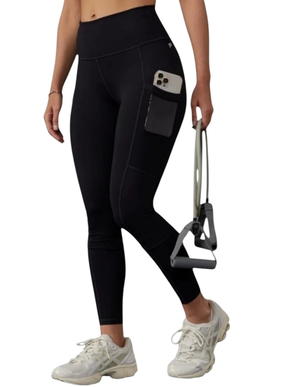 Fabletics On-The-Go PowerHold High-Waisted Black Legging